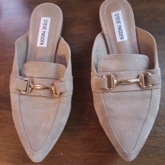 Steve Madden Kandi Camel Slides - Picture 1 of 8